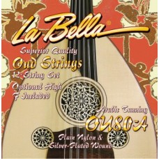 La Bella OU80A Oud String Arabic Tuning Nylon - Silver Plated Wound