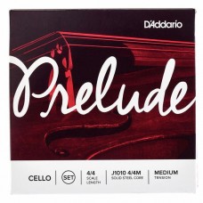 D'Addario J1010 4/4M Prelude Cello String Set - 4/4 Scale - Medium Tension