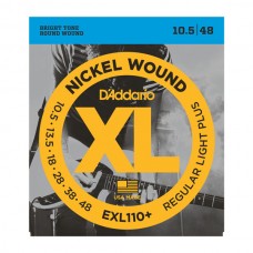 D'Addario EXL110+ Nickel Wound Electric Guitar String Regular Light Plus - 10.5-48