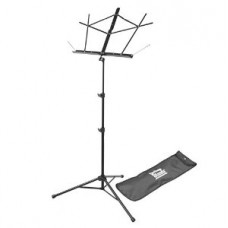 Power Beat MS400B Portable Tripod Music Stand with Bag - Black