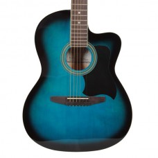 Carlos C901BLS Acoustic Guitar Shaded Blue - Include Free Soft Case