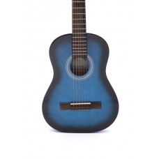 Carlos C34S-BLS Acoustic Guitar Shaded Blue 1/2 Size - Include Free Soft Case