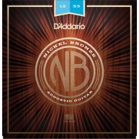 D'Addario NB1253 Nickel Bronze Acoustic Guitar Strings Light - 12-53