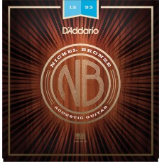 D'Addario NB1253 Nickel Bronze Acoustic Guitar Strings Light - 12-53