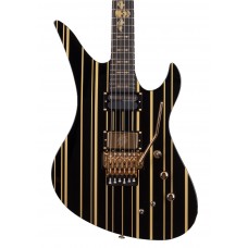 Schecter 1742 Electric Guitar Synyster Custom-S - Gloss Black With Gold Stripes