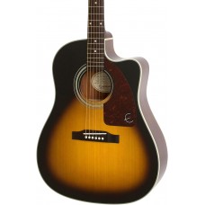 Epiphone EE21VSCH1 J-15ce Deluxe Cutaway Acoustic-Electric Guitar Outfit - Vintage Sunburst - Include Hard Case