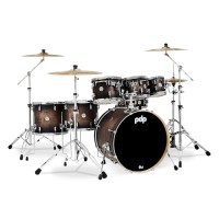 PDP Drums PDCM2217SCB Concept Maple 7-Pieces Shell Pack Drumset - Satin Charcoal Burst - Without Cymbals
