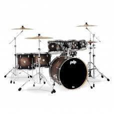 PDP Drums PDCM2217SCB Concept Maple 7-Pieces Shell Pack Drumset - Satin Charcoal Burst - Without Cymbals