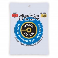 Martin Strings MA140PK3 3-Pack Authentic Acoustic Guitar SP 80/20 Bronze Light - 0.12 - 0.54
