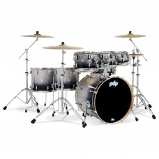 PDP Drums PDCM2217SB Concept Maple 7-Pieces Shell Pack Drumset - Silver To Black - Without Cymbals