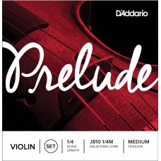 D'Addario J810 1/4M Prelude Violin String - 1/4 Scale - Medium Tension