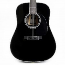 Martin Guitar D35JOHNNYCASH Johnny Cash Signature Model Acoustic - Dreadnought 14-Fret - Black - Include HardShell Case