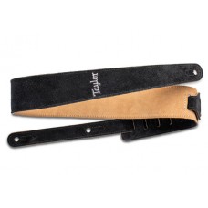 Taylor 4401-25 2.5-inch Embroidered Suede Guitar Strap - Black