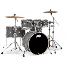 PDP Drums PDCM2217SP Concept Maple 7-Pieces Shell Pack Drumset - Satin Pewter - Without Cymbals