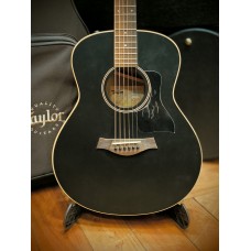 Taylor GTe Blacktop Grand Theater Acoustic-Electric Guitar - Blacktop - Condition: Good (Slight Dent on the Front)