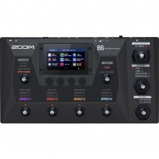 Zoom B6 Bass Processor with 4 DI Models and Advanced Multi-Effects