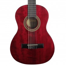Valencia VC202TWR Transparent Wine Red Classical Guitar - 1/2 Size