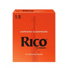Rico by D'Addario RIA1015 Soprano Saxophone Reeds - Strength 1.5 - 10 Pieces