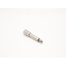 SMC Parts 3.5 mm Female To 1/4 Male Mono Jack Adapter - Silver Plated