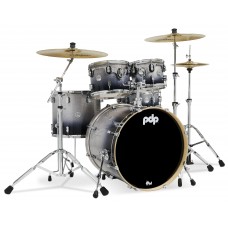 PDP Drums PDCM2215SB Concept Maple 5-Pieces Shell Pack - Silver to Black Fade - Without Cymbals