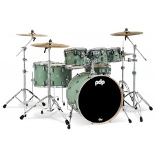 PDP Drums PDCM2217SF Concept Maple 7-Pieces Shell Pack Drumset - Satin Seafoam - Without Cymbals