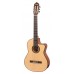 Valencia VC704CE Natural Classical Cutaway Guitar with Pickup - Includes Free Softcase