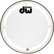 DW Coated - Clear Bass Drumhead - 22 inch
