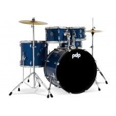 PDP Drums PDCE2215KTRB Center Stage 5-piece Complete Drum Set with Cymbals - Royal Blue Sparkle