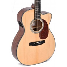 Sigma Guitars 000MC-1E 14 Fret, Cutaway Acoustic Guitar - High Gloss - Include Softcase