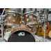 DW Drums DRX6TTCSC Collector's Series Exotic 7-piece Shell Pack - Hard Satin Over Santos Rosewood