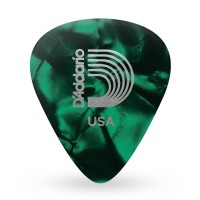 D'Addario 1CGP4-10 Standard Celluloid Green Pearl Guitar Picks Medium Gauge (0.70 mm) - 10 pieces