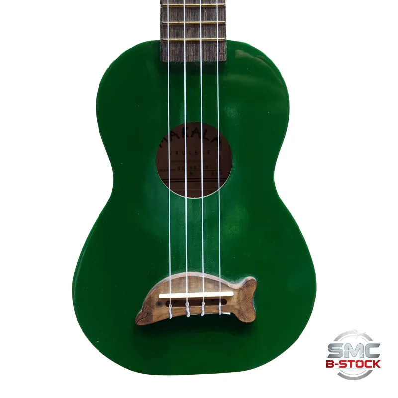 Makala Dolphin Series Soprano Ukulele - Green - B-Stock