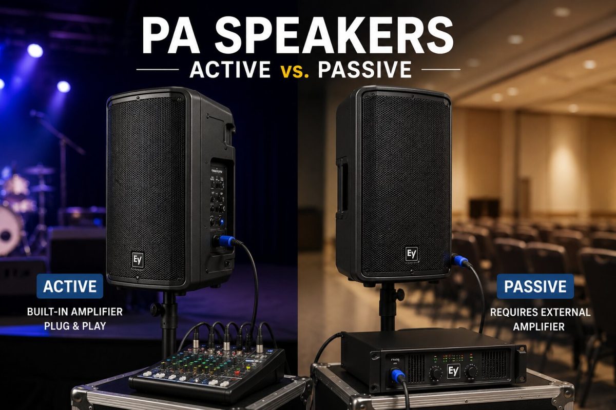 The Ultimate Guide to PA Speakers: Active vs. Passive