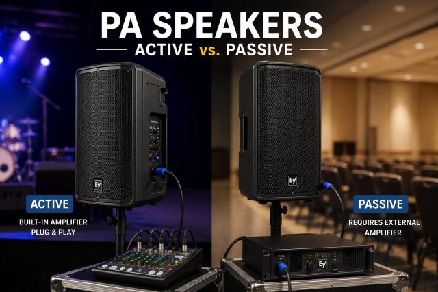 The Ultimate Guide to PA Speakers: Active vs. Passive