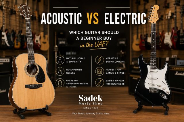 Acoustic vs. Electric Guitar: Which One Should a Beginner Buy in the UAE?