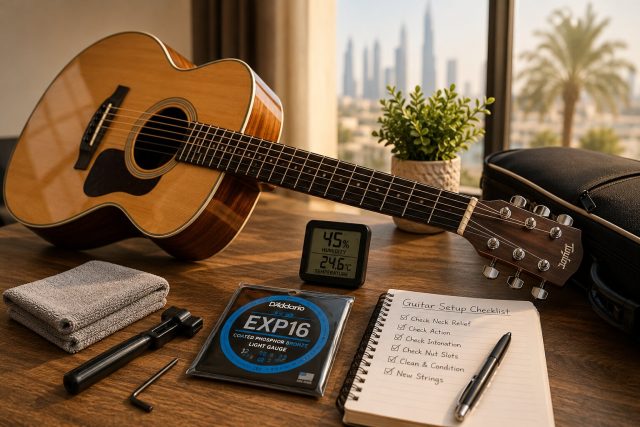 How to Set Up Your Guitar for Dubai's Humid Climate