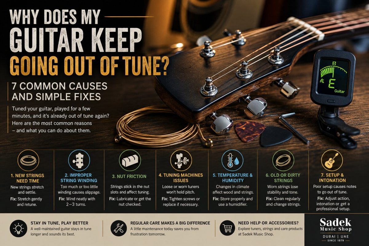 Why Does My Guitar Keep Going Out of Tune? 7 Common Causes and Simple Fixes