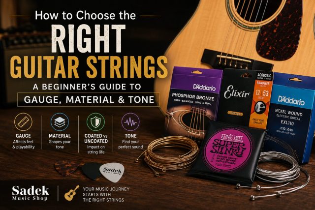 How to Choose the Right Guitar Strings: A Beginner’s Guide to Gauge, Material & Tone