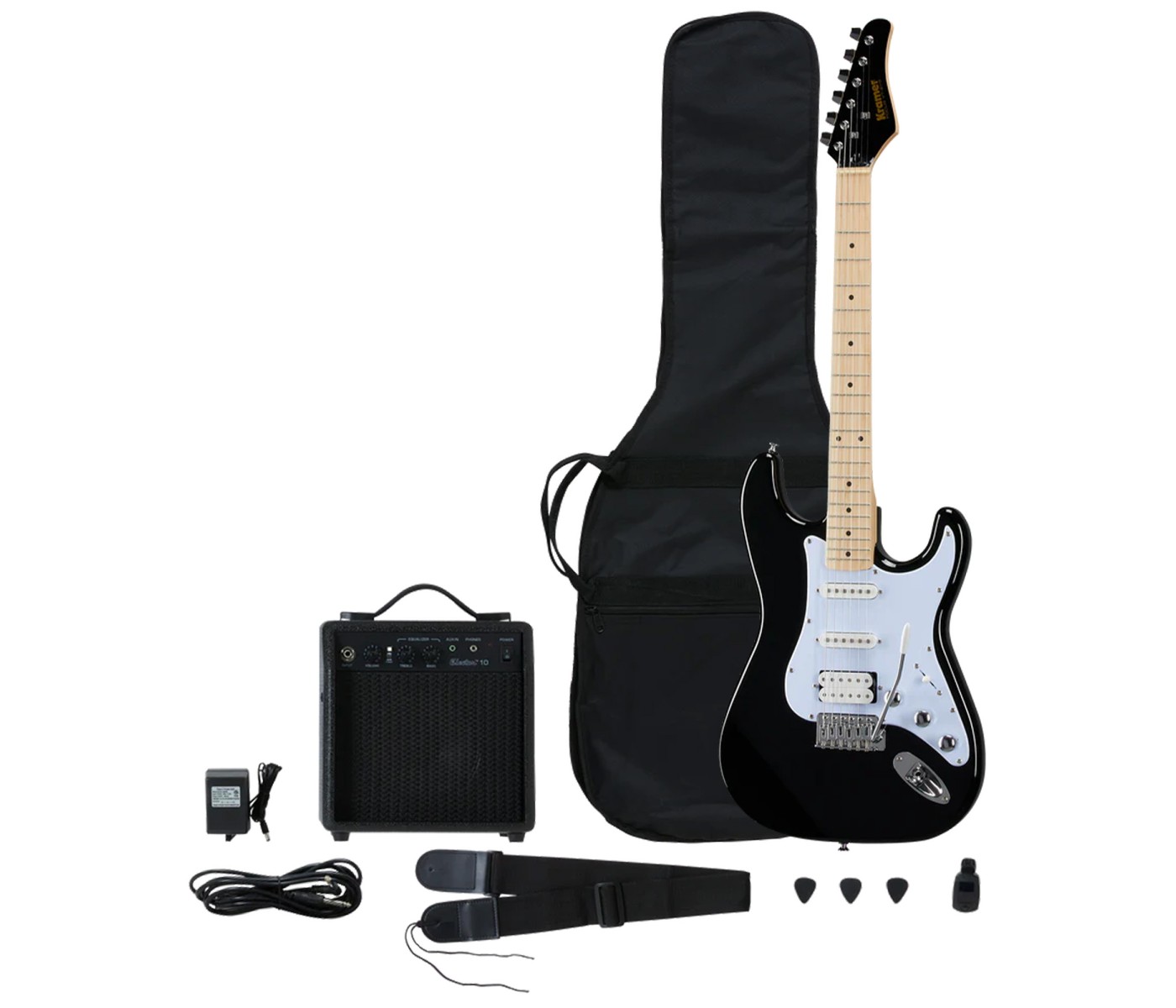 Kramer Player Pack Focus Electric Guitar - Black