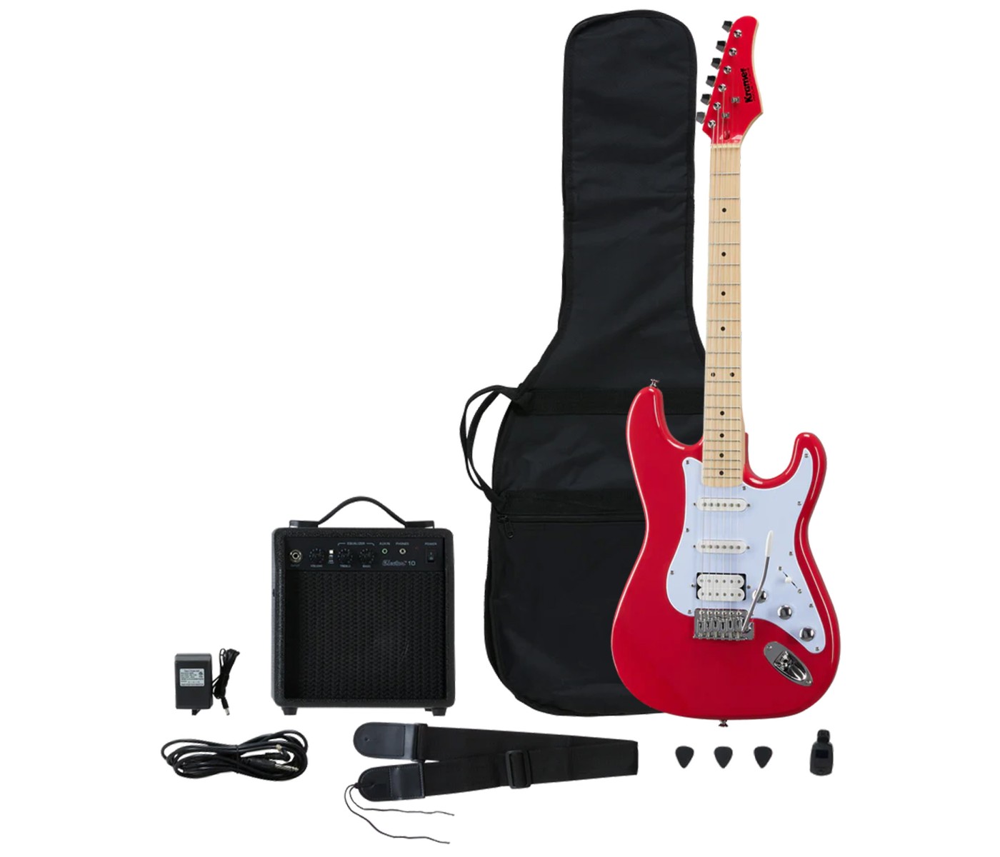 Kramer Player Pack Focus Electric Guitar - Red