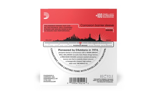 D'Addario EJ17-10P Phosphor Bronze Acoustic Guitar String Medium - 13-56 - 10 Packs