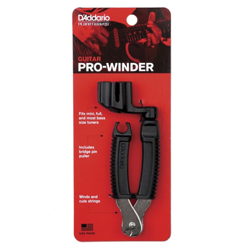 D'Addario DP0002 Planet Waves Pro-Winder Guitar - Black