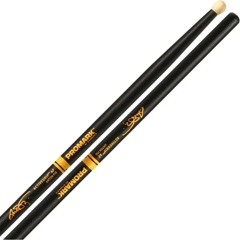 ProMark Drumsticks TXAFW-AG Anton Fig ActiveGrip 595 Hickory Round Wood Tip ProMark Drumsticks TXAFW-AG Anton Fig ActiveGrip 595 Hickory Round Wood Tip