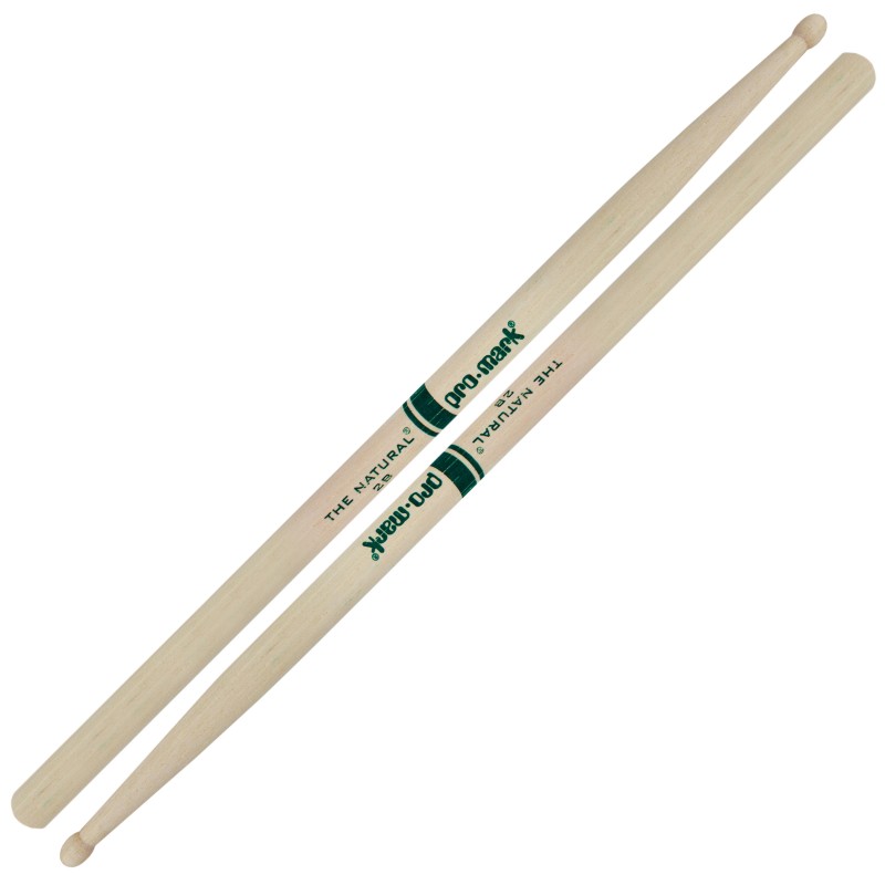 ProMark Drumsticks TXR2BW Hickory 2B "The Natural" Wood Tip