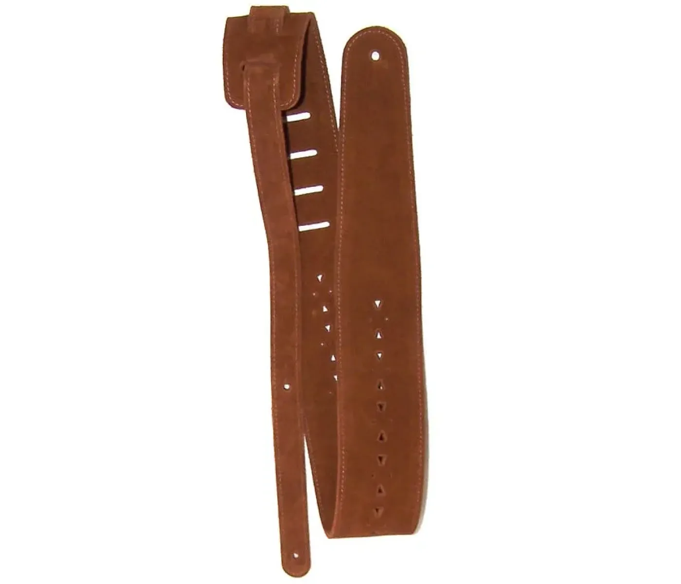 D'Addario 25PRF05 Vented Leather Guitar Strap - Honey Suede Apache