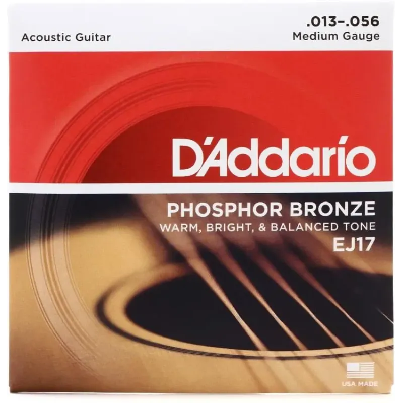 D'Addario EJ17 Phosphor Bronze Acoustic Guitar String Medium - 13-56 D'Addario EJ17 Phosphor Bronze Acoustic Guitar String Medium - 13-56