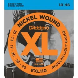 D'Addario EXL110 Nickel Wound Electric Guitar String Regular Light - 10-46