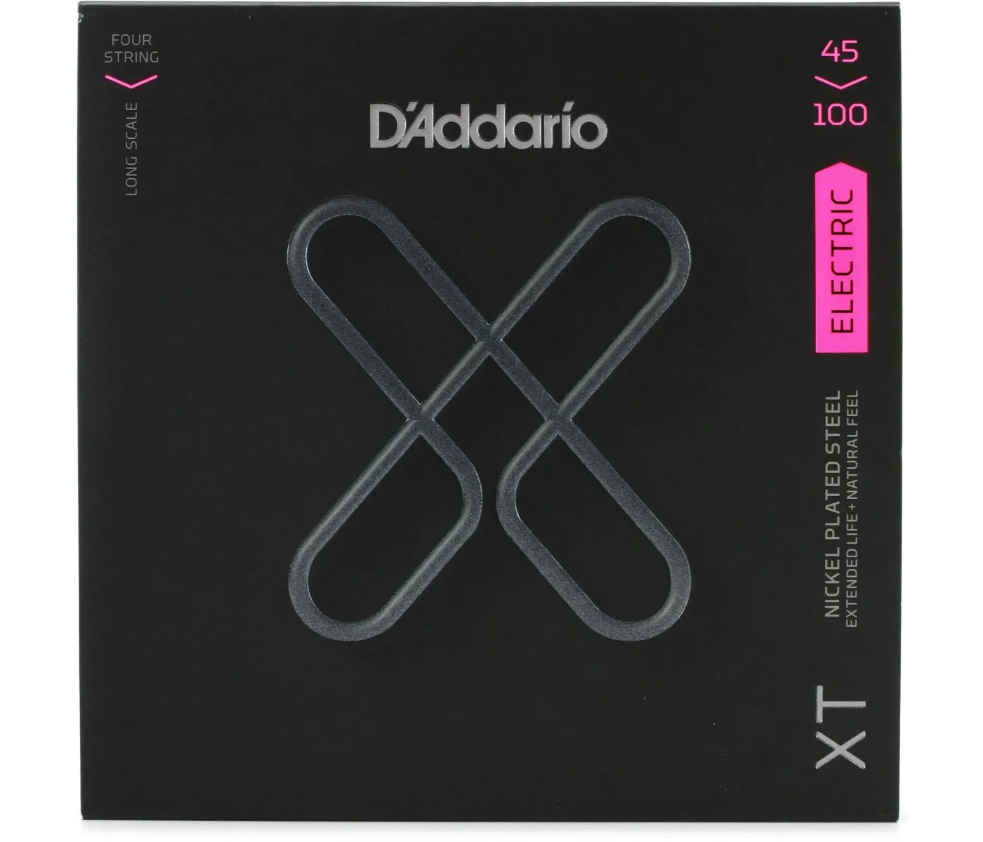 D'Addario XTB45100 XT Nickel Plated Steel Long Scale Bass 4 Strings Regular Light - 45-100 D'Addario XTB45100 XT Nickel Plated Steel Long Scale Bass 4 Strings Regular Light - 45-100