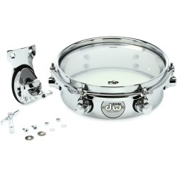 DW Drums DDST2508TTCR Piccolo Tom 8 Inch Design - Chrome Over Steel