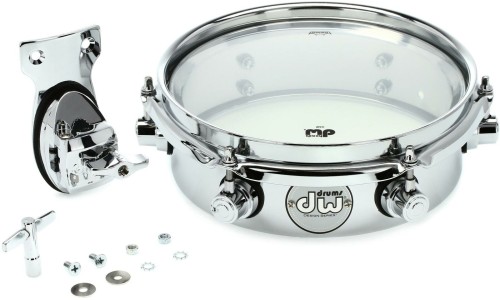 DW Drums DDST2508TTCR Piccolo Tom 8 Inch Design - Chrome Over Steel